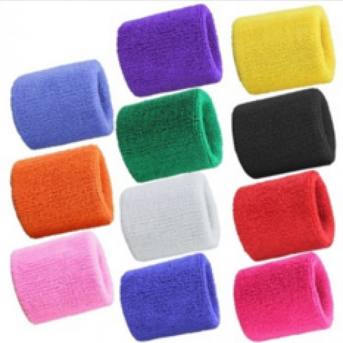 Men Cotton Sweat Band Brace Terry Cloth