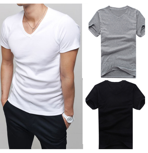 Hot Men Clothes T shirt High-Elastic Cotton